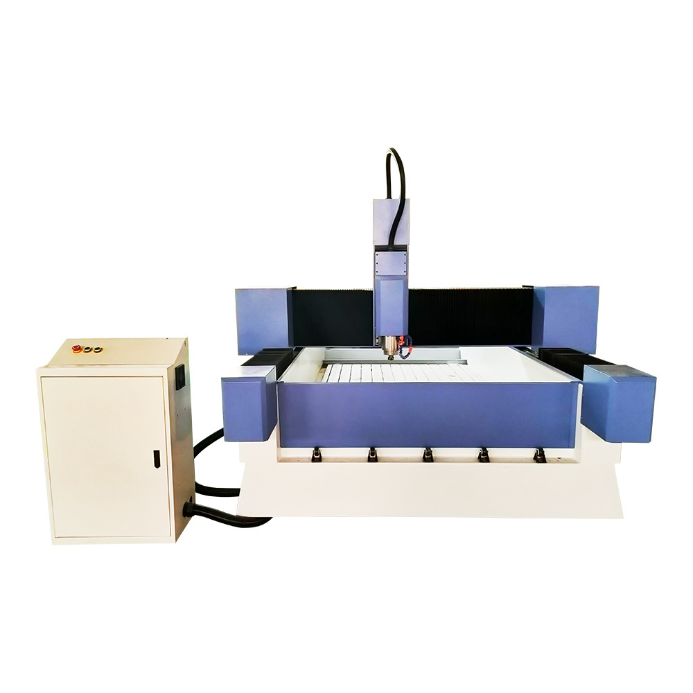 On-site material inspection Stone engraving machine marble granite cutting machine headstone carving milling machinery