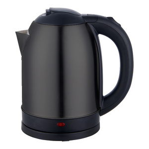 Customization 360 Degree Rotation Easy To Clean Large Diameter Black Painted 1.8L Large Capacity Electric Kettle