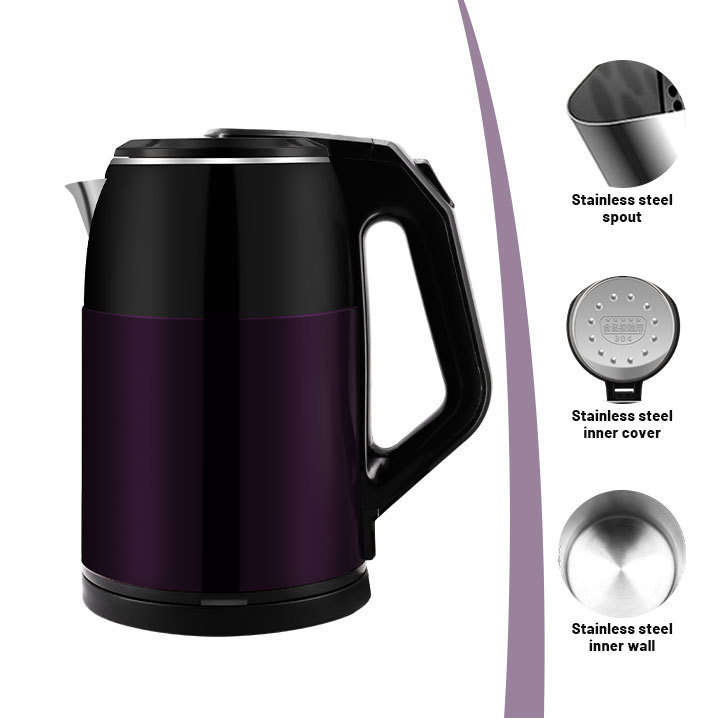 1500w 1.8l Bouilloire 201/304 Stainless Steel Tea Water Electric Kettle For Hotel Room Home Kitchen Restaurant