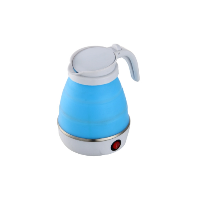 Newest Portable Food Grade Silicon Foldable Collapsible Copper Electric Kettle 600Ml For Travel