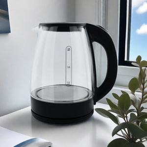 1.8L Cordless Kettle And Teapot Milk Boiler Coffee Teapot Glass Electric Kettle