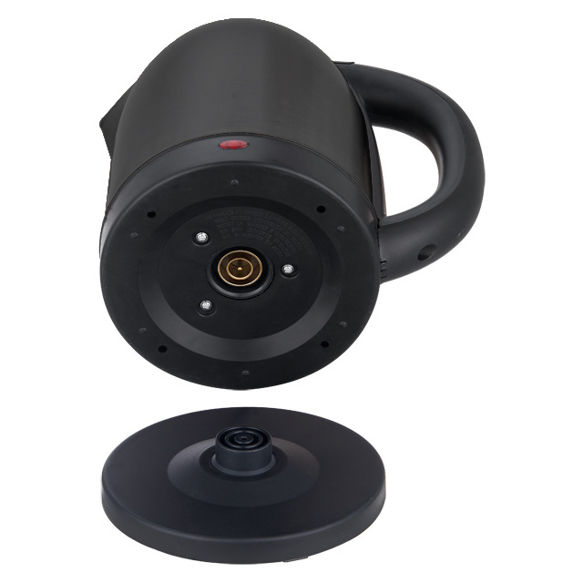 Customization 360 Degree Rotation Easy To Clean Large Diameter Black Painted 1.8L Large Capacity Electric Kettle