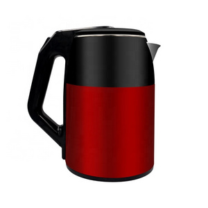 220V Double Wall Automatic Electric Kettle Keep Warm Red Color Stainless Steel Kettle