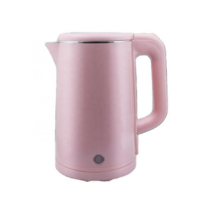 220V 1.8L rapid Boil Electric Water Kettle 201/304 Stainless Steel Modern Pink Water Kettle For Home Use