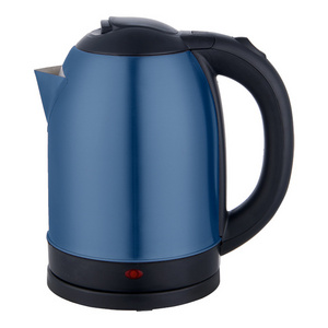 Factory customized blue color steel 1.8L large caliber large capacity stainless steel electric kettle