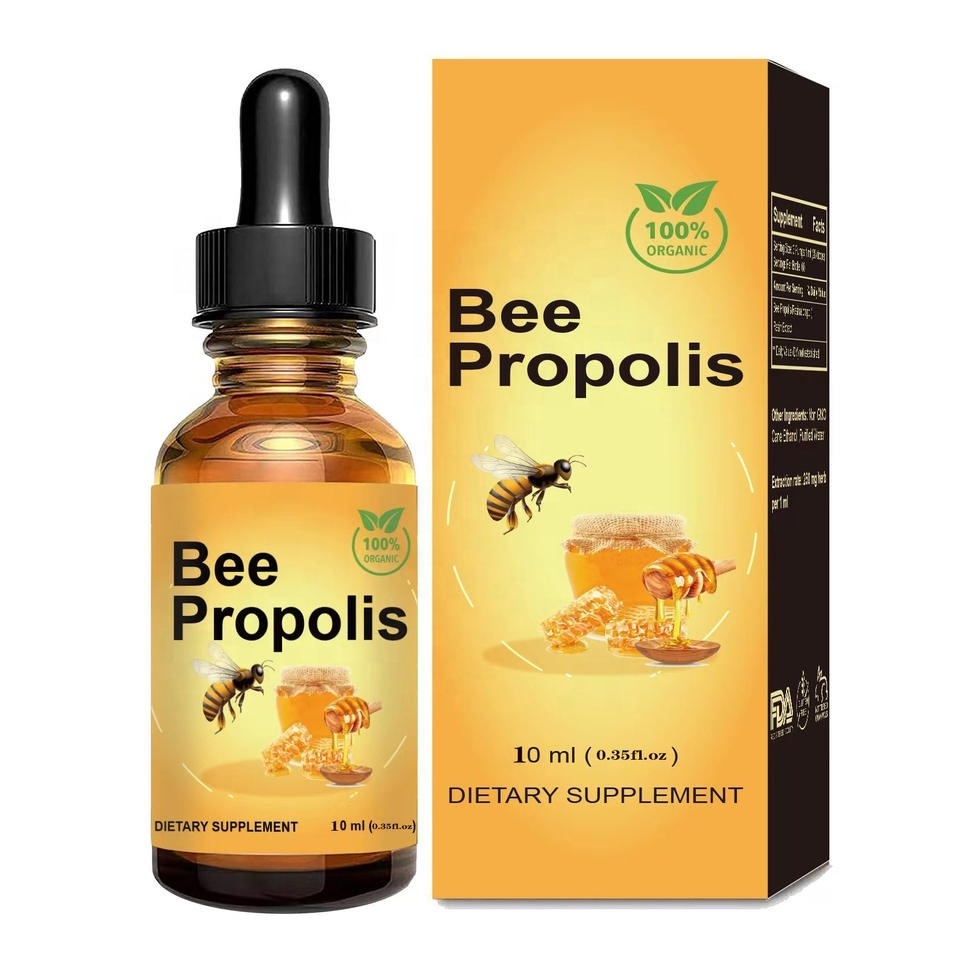 Wholesaler OEM Private Label health care Natural Extract Wild Hive Bee Extract Propolis Liquid Drops