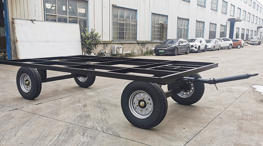 Housing chassis Mobile RV chassis Skeleton trailer Cold storage transfer trailer Four-wheel transport trailer