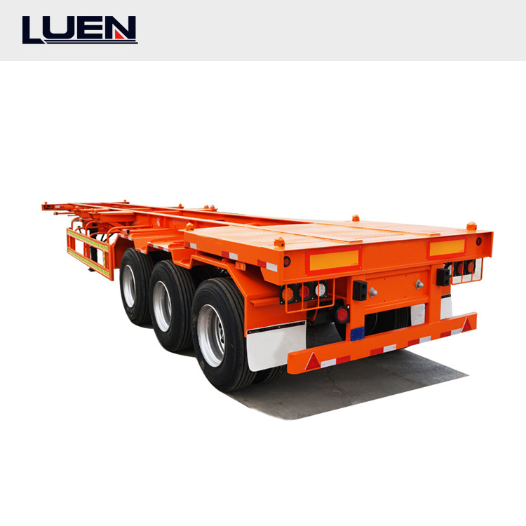 LUEN Hot Sale  Tractor Trailers Price 40ft 20ft Container Chassis Skeleton Truck Semi Trailer