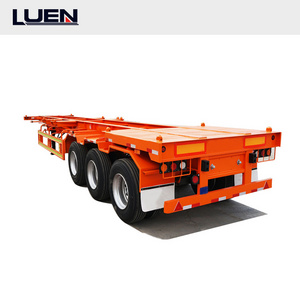 LUEN Hot Sale  Tractor Trailers Price 40ft 20ft Container Chassis Skeleton Truck Semi Trailer