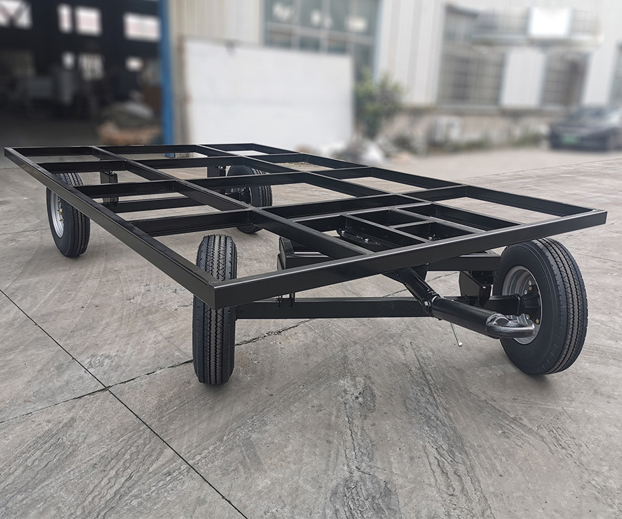 Housing chassis Mobile RV chassis Skeleton trailer Cold storage transfer trailer Four-wheel transport trailer