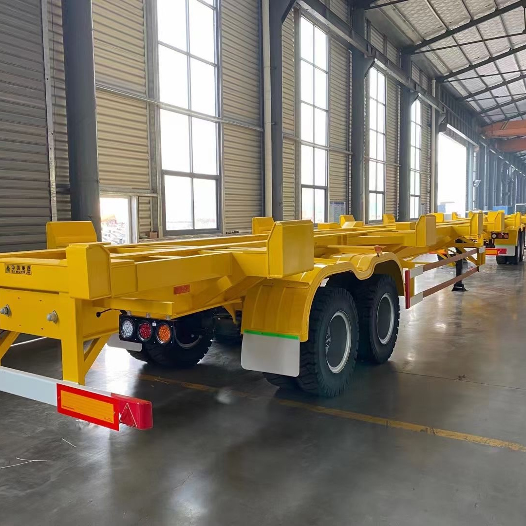 Transport 40 FT 20 Feet Shipping Container Trailer Dolly Container Delivery Trailer With Twist Locker