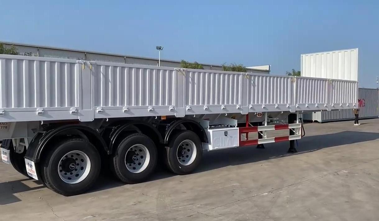 New and Used Tri-axle 40 feet Flatbed truck trailer and used 40ft flat bed semi trailer for sale