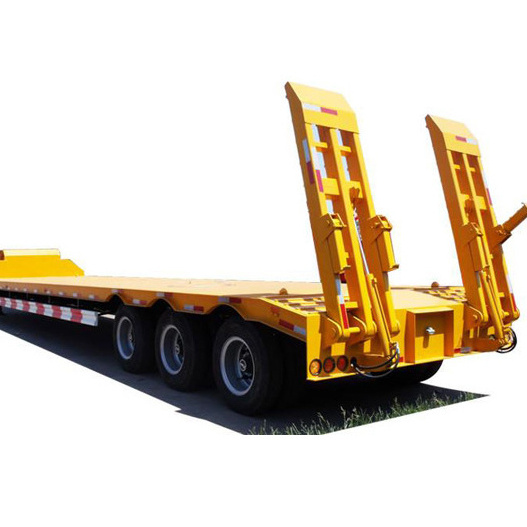 Luen Hot sale 3 axis 4 axle 60 80 100 tons heavy duty gooseneck low loader low bed lowboy truck lowbed semi traile