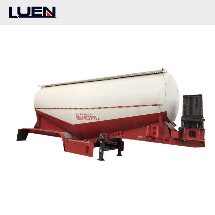 High Quality With Good Condition LUEN Trailer Large Capacity Powder Bulker 3 Axles Cement Tank Trailer For Sale In Pakistan