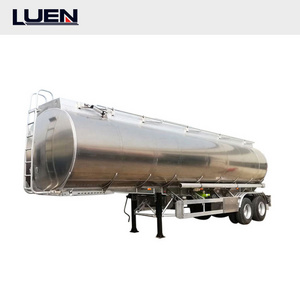 LUEN 50000 liters Aluminum Alloy Fuel cng Tank Tanker Semi Trailer Truck On Sale