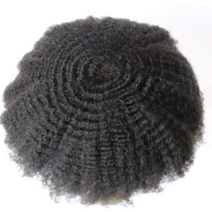 LUFA16 full lace afro kinky toupee for black men and thin skin afro kinky toupee for black men and wave toupee hairpiece for men