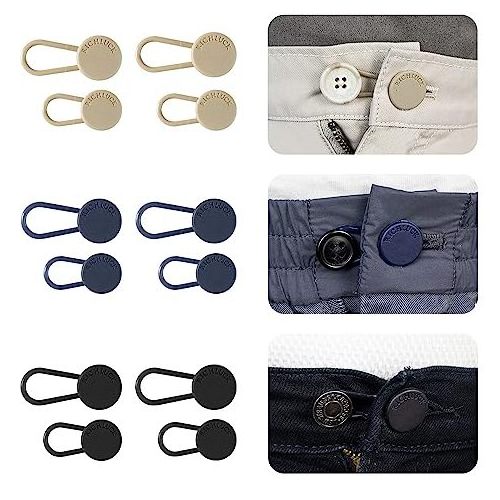 Custom Instant Waistband Extension No Need Sewing Jeans Button Extender for Women Men Pants Waist Extenders