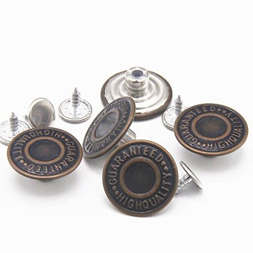 Cheap Price Custom Logo 20mm Round Sustainable Rivets Metal Button for Jeans Copper Tack Buttons