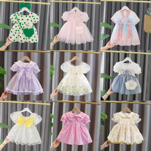 Cheap Soft Cotton Dress For Baby Girl Cute Kids Girls Skirt Wholesale Baby Girl Party Dresses Princess