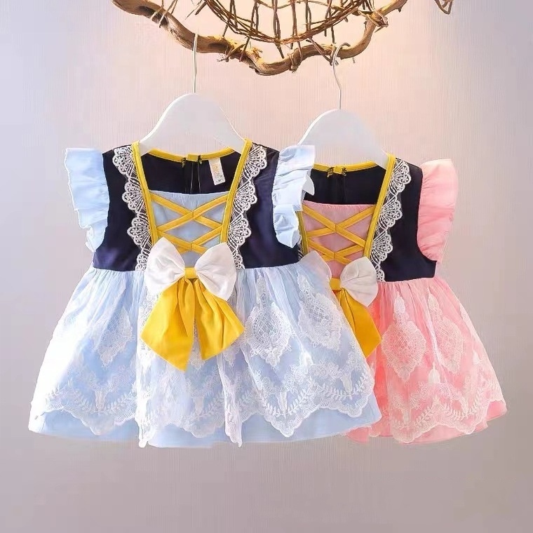 Cheap Soft Cotton Dress For Baby Girl Cute Kids Girls Skirt Wholesale Baby Girl Party Dresses Princess