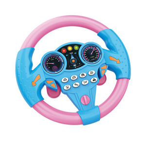 Hot selling co pilot steering wheel rotating toy children's simulator boys and girls toy set gift wholesale