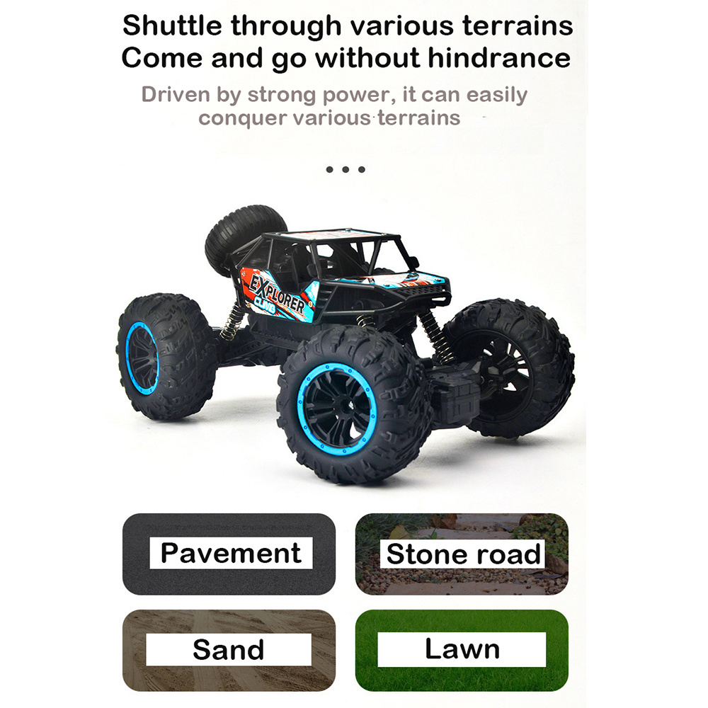 Battery Operated 2.4GHZ Off-road Remote Control Cross country Radio Control Car Toys Vehicle RC Stunt Car For Kids Boy Toy