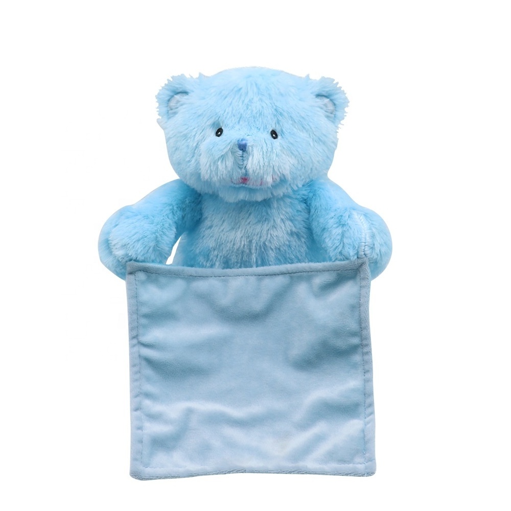 Kawaii Hide And Seek Bear Toy Christmas Gift Baby Plush Learn To Talk Peekaboo Handkerchief Bear