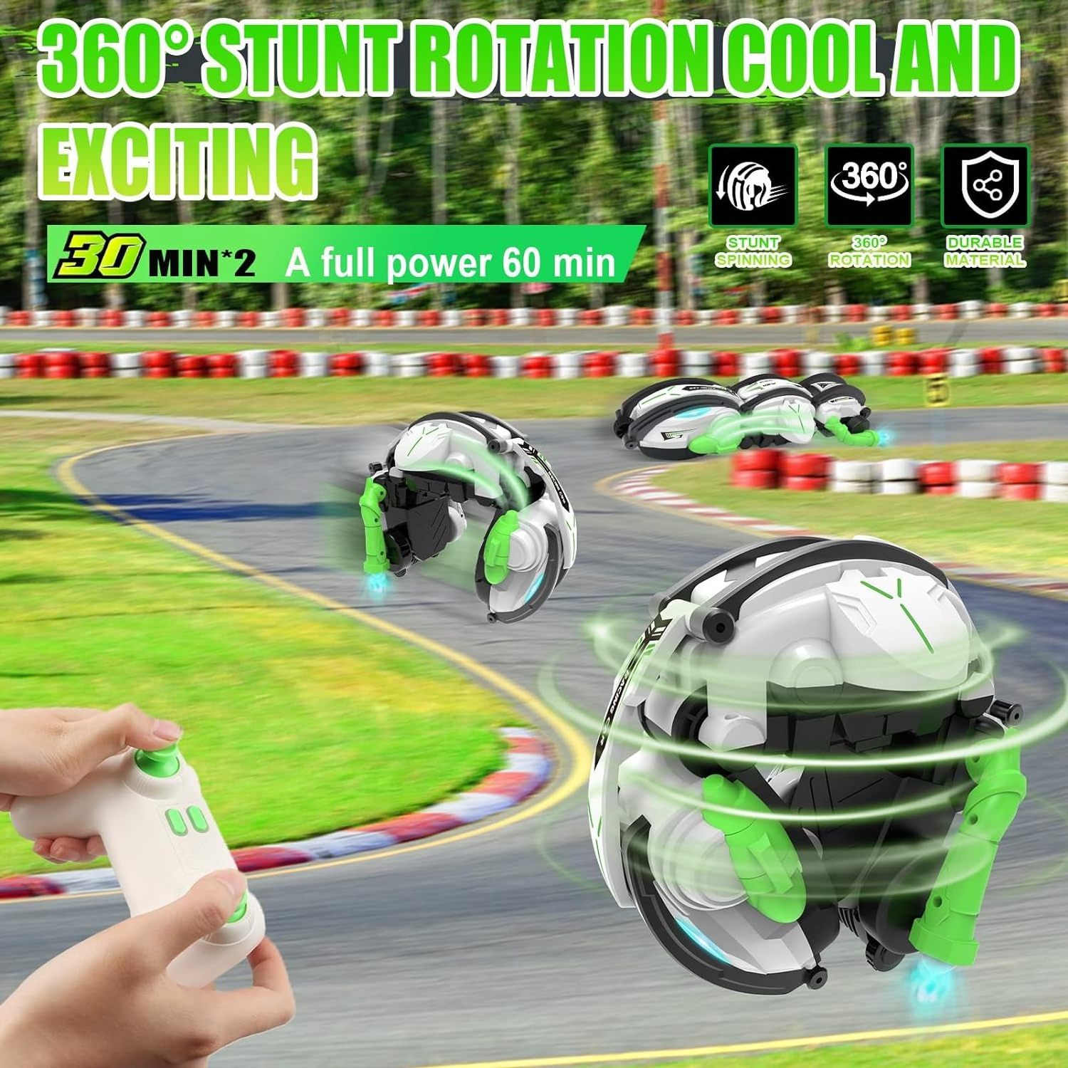 New electric car toy stunt 360 rotation rolling stunt RC snake remote control deformation car