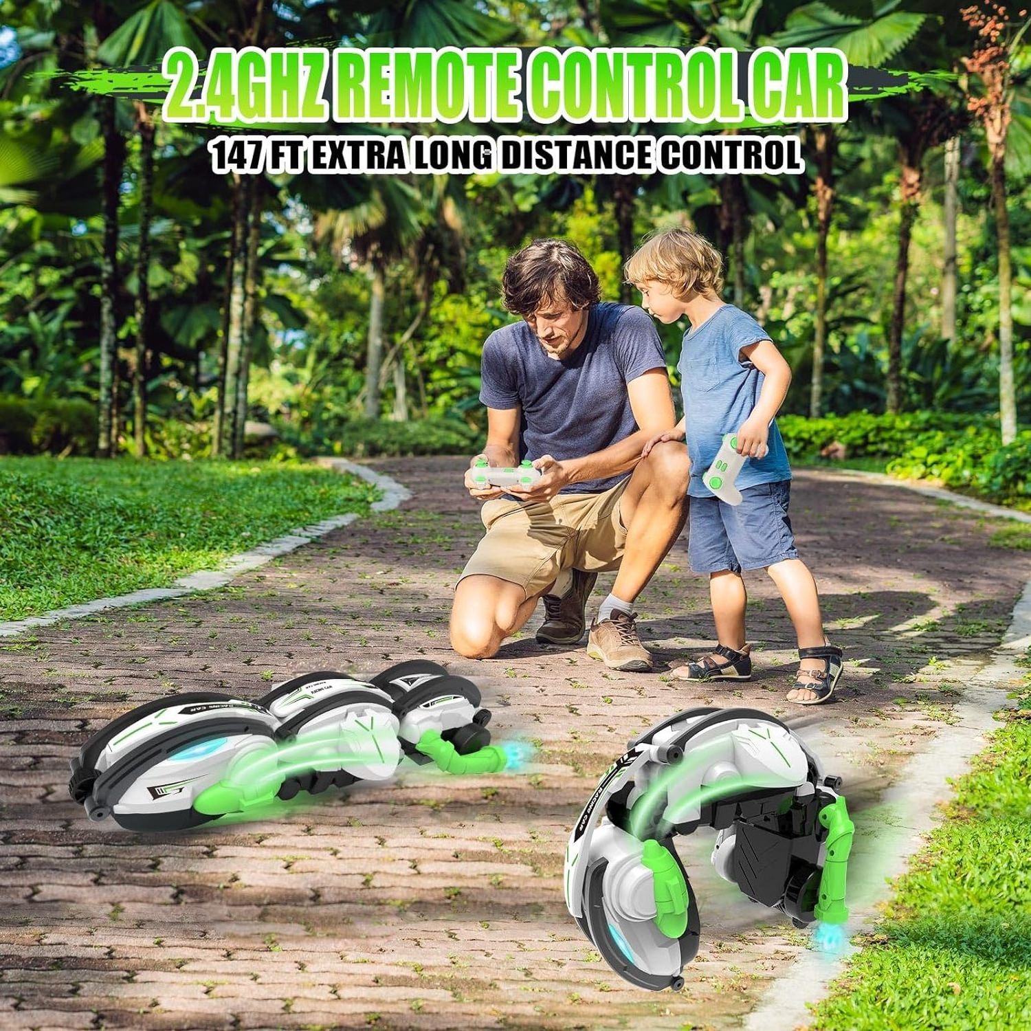 New electric car toy stunt 360 rotation rolling stunt RC snake remote control deformation car