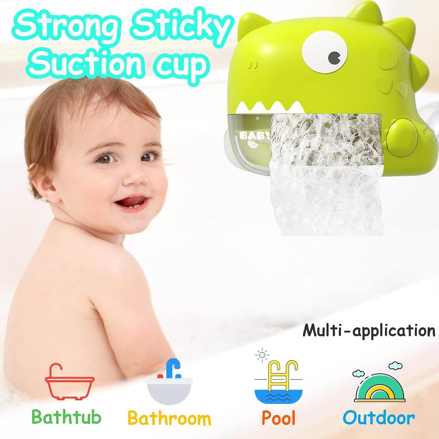 Baby Bath Toys Musical Bubble Machine Dinosaur Toys for Kids Automatic Toddler Bath Toys for Kids