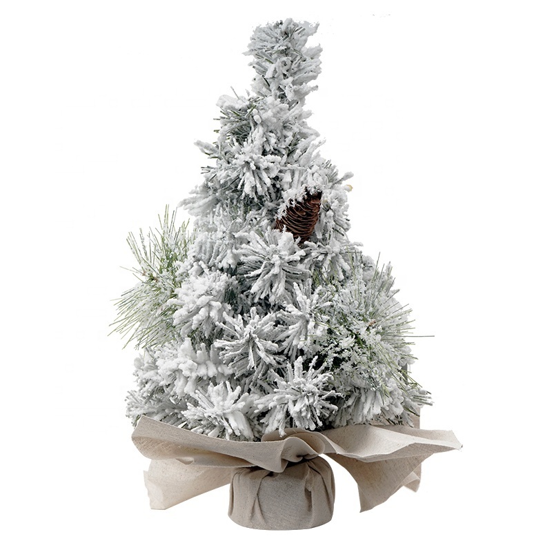 Jintai design christmas decoration picks mini white christmas tree