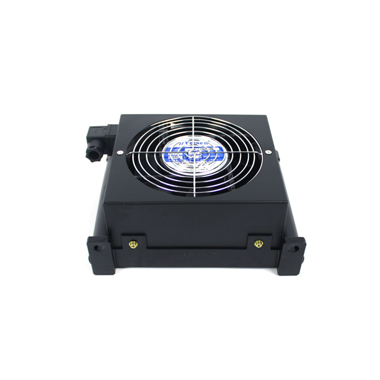 AJ0510TB-CA Plate Fin Hydraulic Aluminum Oil Coolers With Fan Air To Air Heat Exchanger