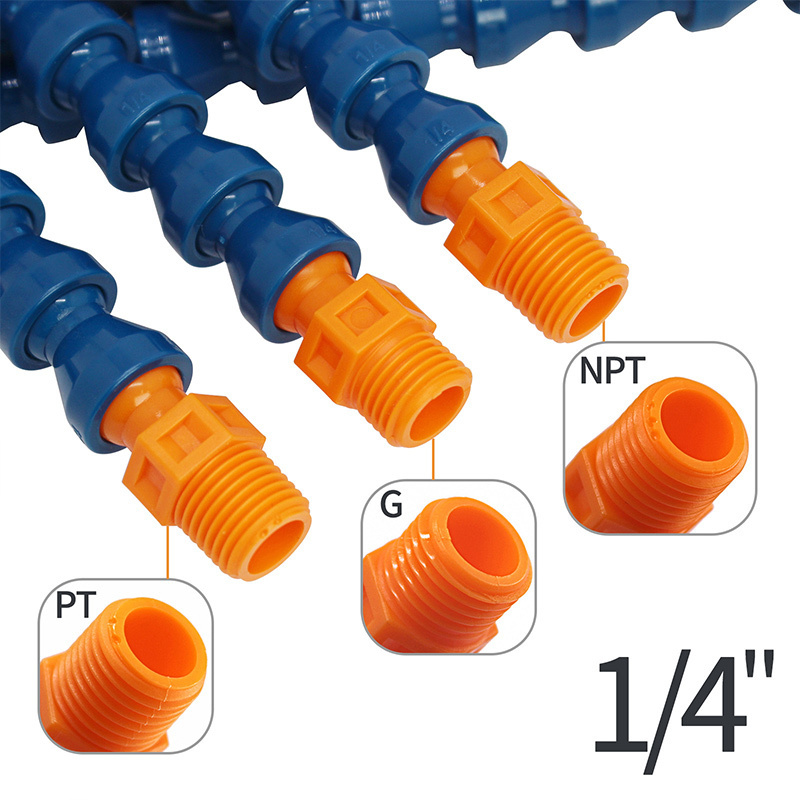 10 Pcs Direct Injection Nozzle  Cooling Adjustable Pipes Flat Nozzle Water Oil Coolant Pipe