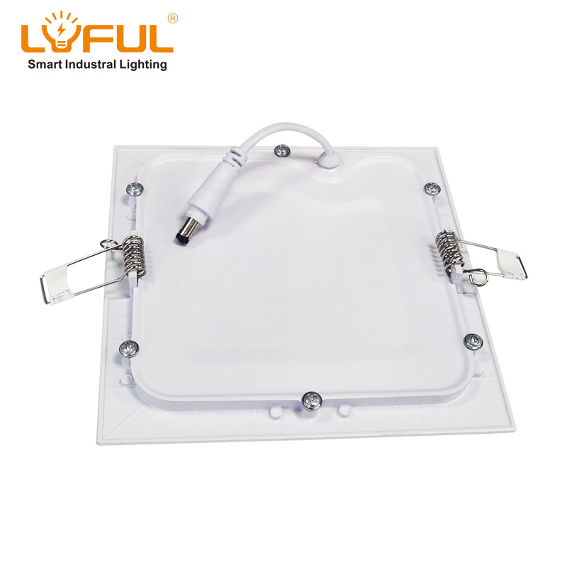 Hot sale CE RoHS 6W 12W slim ceiling lamp AC220V cold white aluminum led panel light