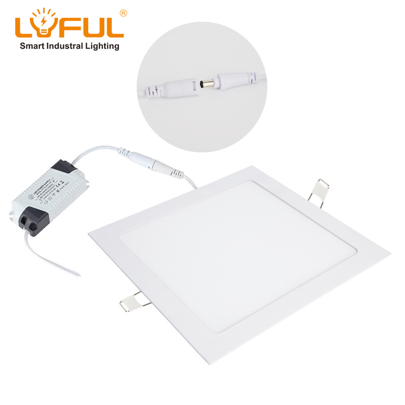 Hot sale CE RoHS 6W 12W slim ceiling lamp AC220V cold white aluminum led panel light