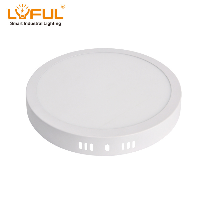 Surface Mount Mounted Ceiling Round Square Lamp 12w 18w 24w Energy Saving Commercial Thin Round Led Office Panel Light