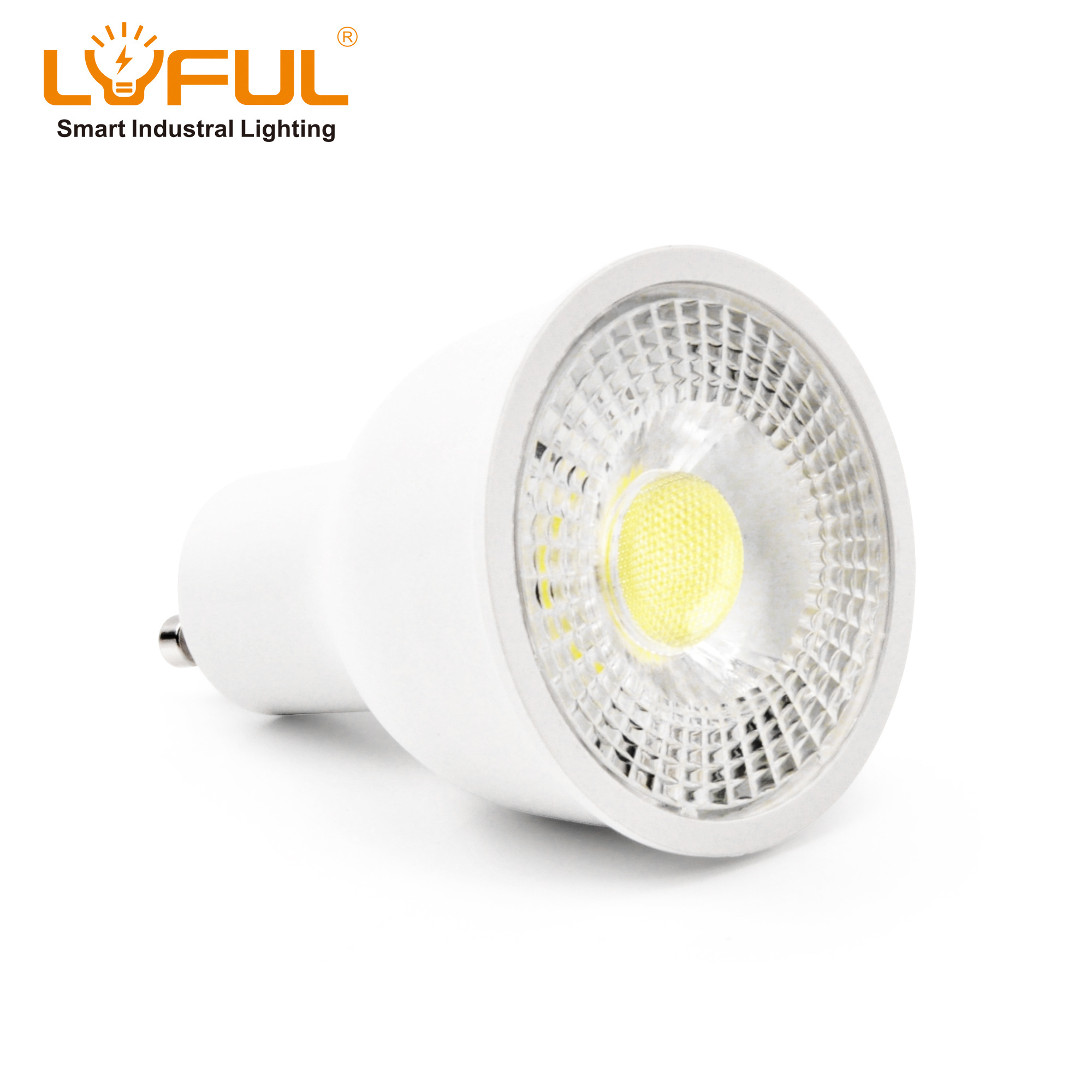 LED GU5.3 bulb for recessed landscape track lighting with lens