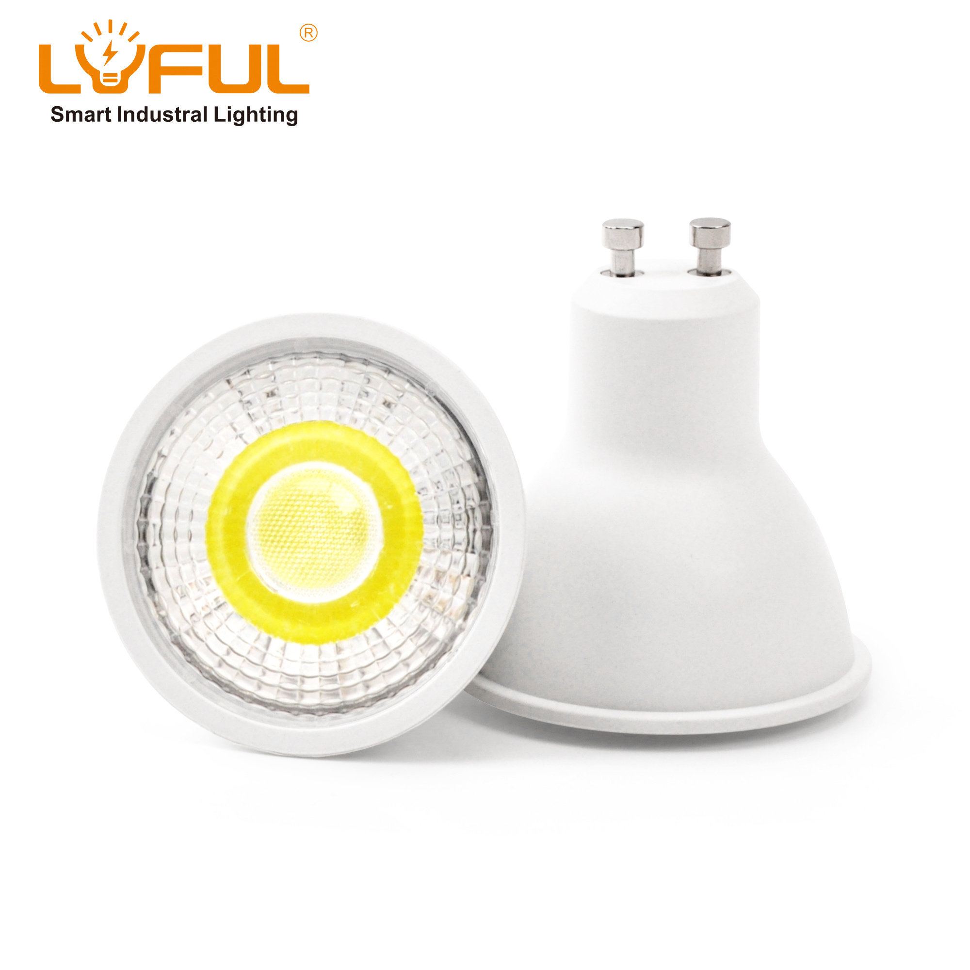 LED GU5.3 bulb for recessed landscape track lighting with lens