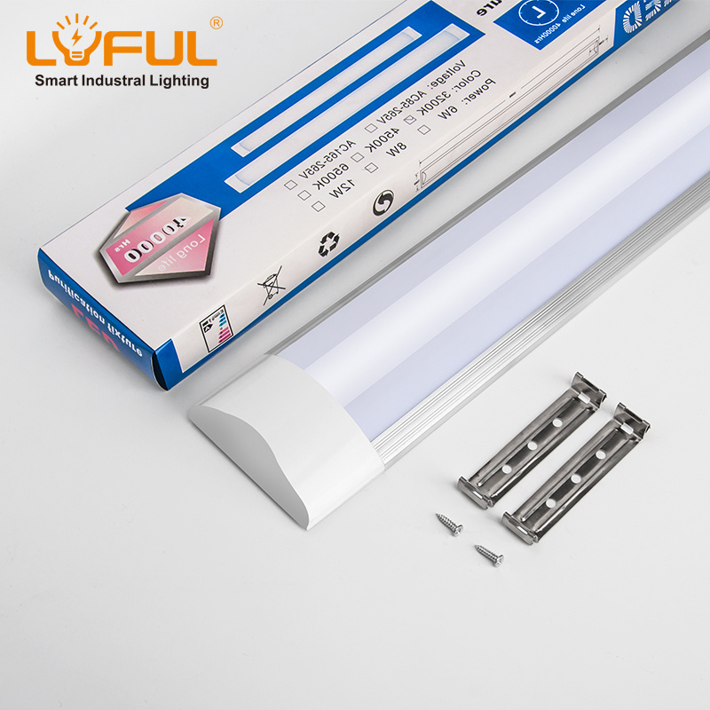 Commercial lighting 4ft linear flat lights china factory 36W led batten tube light