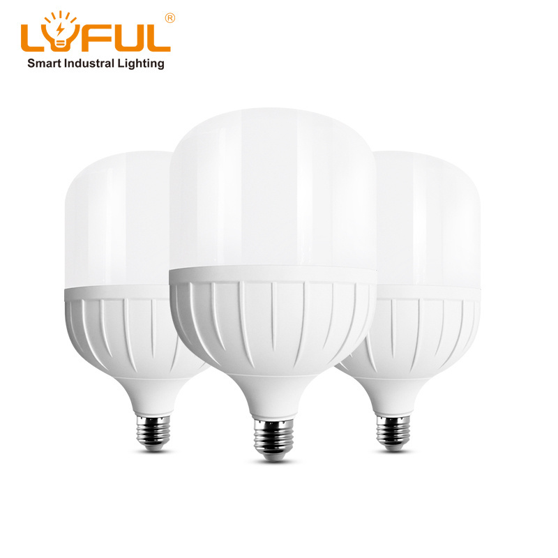 High lumen indoor lights T60 shape 10w 20w 30w 40w 50w high power led bulb e27 b22