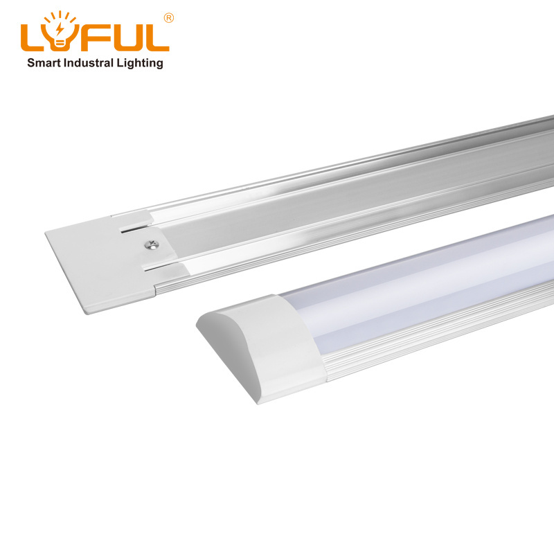 Tri-proof LED Batten Tube Lights Fixture Hot Sale Compatible Electronic IP20 4ft 36W Aluminum Ce Office ROHS SASO EMC LVD 2-year