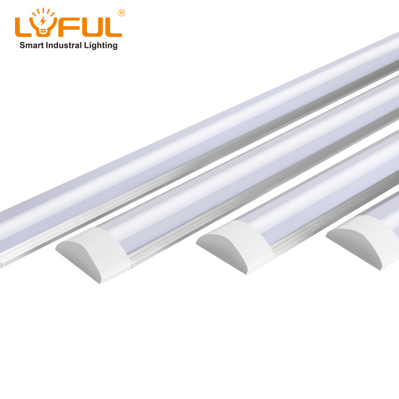 Tri-proof LED Batten Tube Lights Fixture Hot Sale Compatible Electronic IP20 4ft 36W Aluminum Ce Office ROHS SASO EMC LVD 2-year