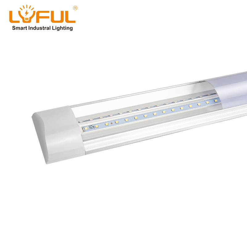 Tri-proof LED Batten Tube Lights Fixture Hot Sale Compatible Electronic IP20 4ft 36W Aluminum Ce Office ROHS SASO EMC LVD 2-year