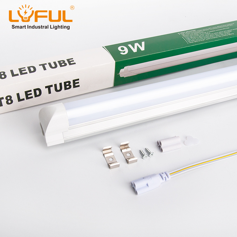 High Demand 18W 24W T8 Glass Energy Saving Aluminum Home Office Lighting LED Florescent Tube Light