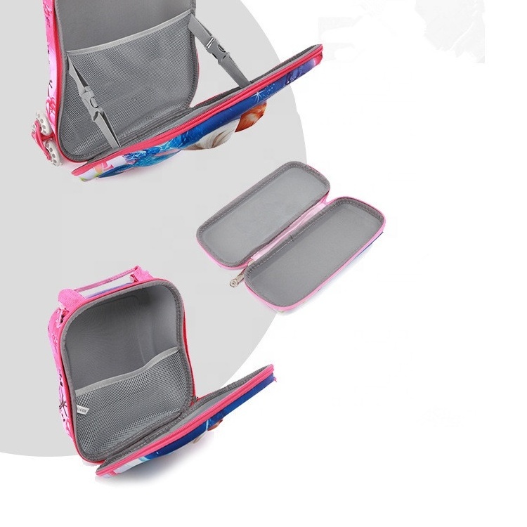 SHENGMING Wheeled School Bags for kids 6D Trolley Backpack Children Travel Luggage 3pcs sets