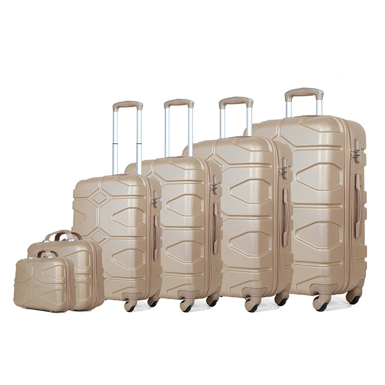 Hot Sale Simple Design Travel Abs Bayer Carry-On Trolley Carry-On Suitcases Travelling Bags Luggage Sets