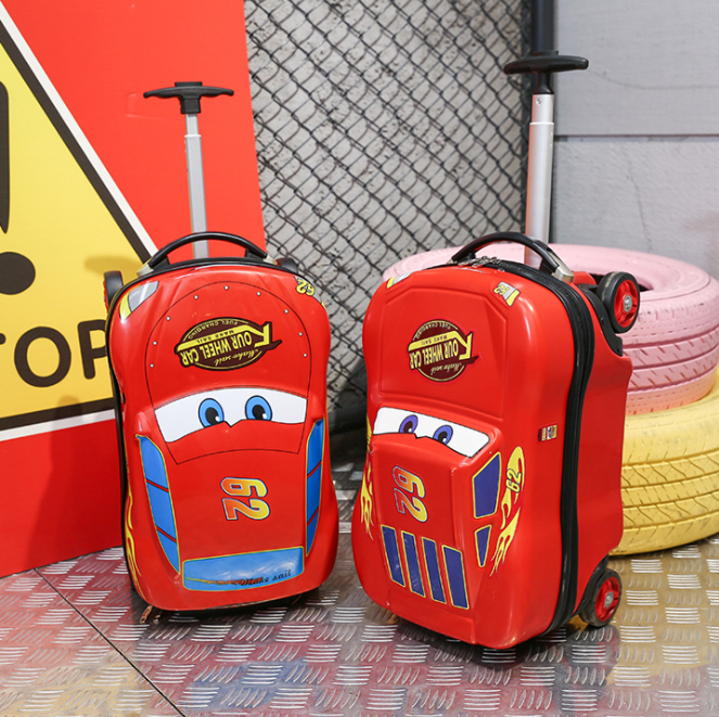 3D Kids Suitcase Car Travel Luggage Children Travel Trolley luggage for boys wheeled suitcase Rolling luggage suitcase