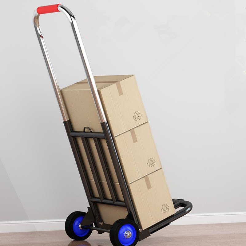 2021 new Trolley Home Small Push Car Heavy King Portable Shopping Handling Shopping Trailer Folding Goods Artifact cart