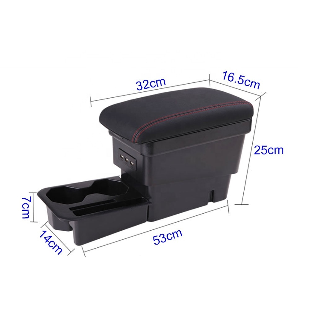 Car Multi Armrest Center Console for VW multi armrest console box For volkswagen Bore armrest box