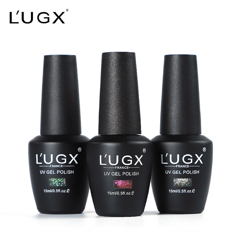 L'UGX Nails Products Top Supplies Nail Salon Kit Glitter Non Toxic Nail Art Vegan Glue Polish UV Gel